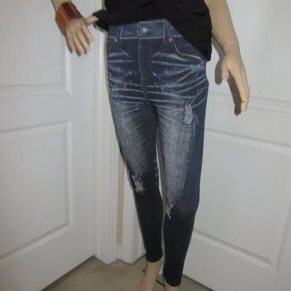Legging Pro Jean Look One Size - Picture 1 of 11